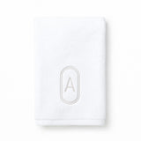DH Oval Monogram Embroidered Fingertip Towel