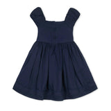 Organic Puff Sleeve Pintuck Dress