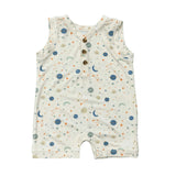 Baby Boy Sleeveless Romper in Fish