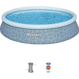 Fast Set: Pool Set - Blue Abstract 13"x 33"