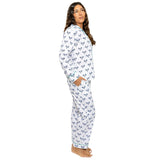 Women's Tennis Navy Long PJ Set