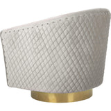 Clara Quilted Swivel Tub Chair