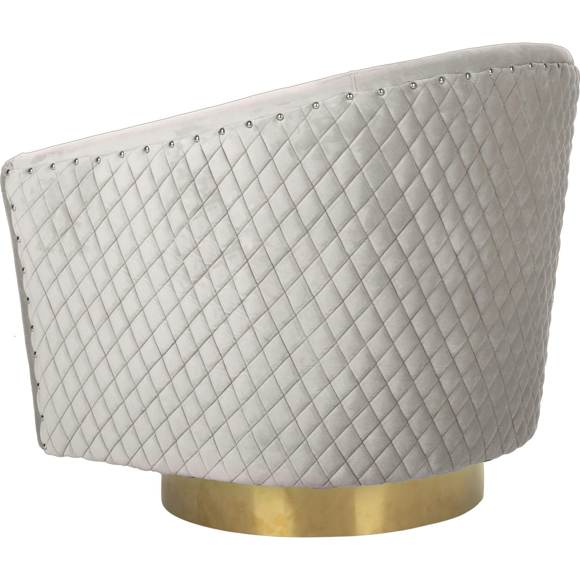 Clara Quilted Swivel Tub Chair
