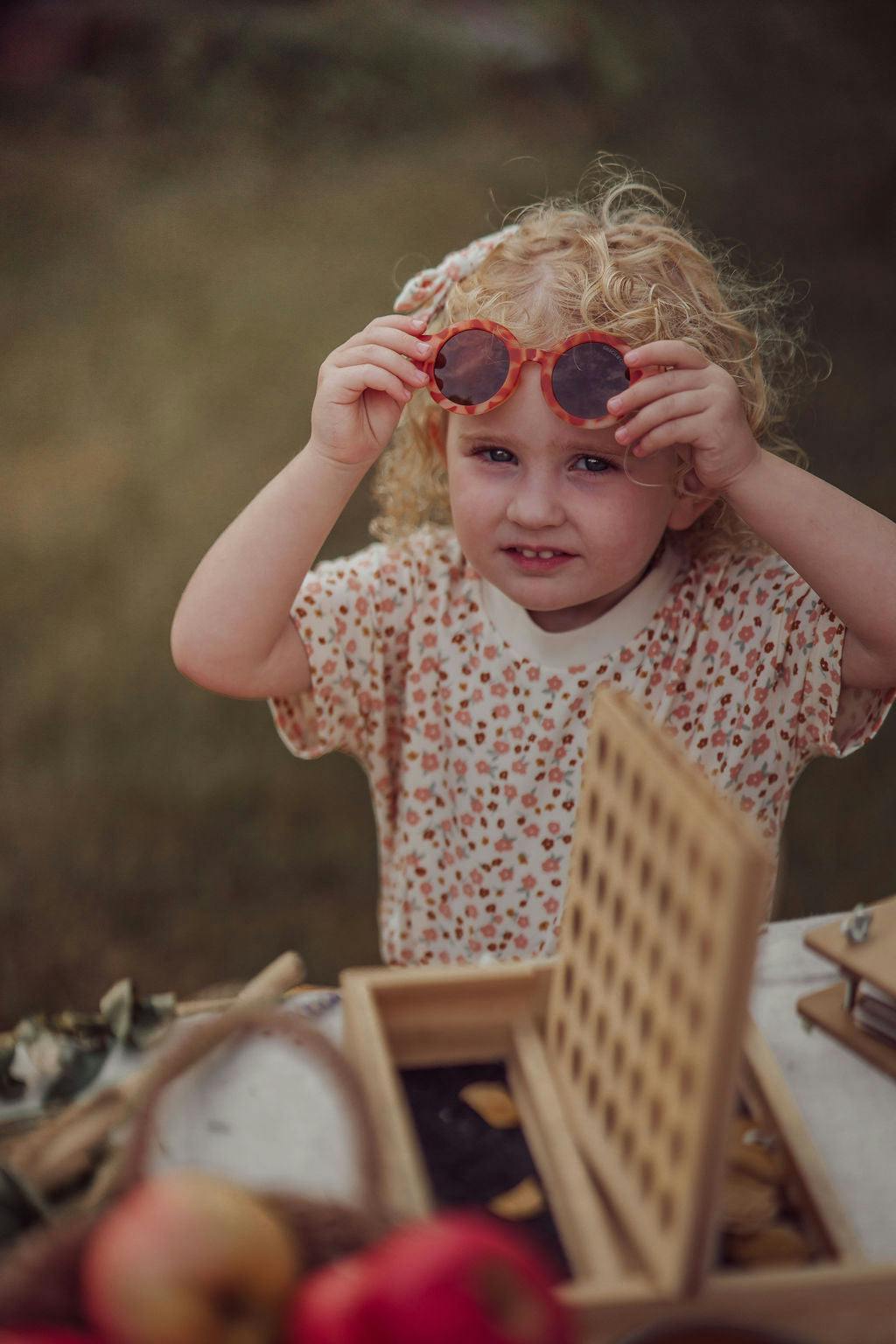 Original Round | Flexible Polarized Sunglasses | Sunset Tortoise