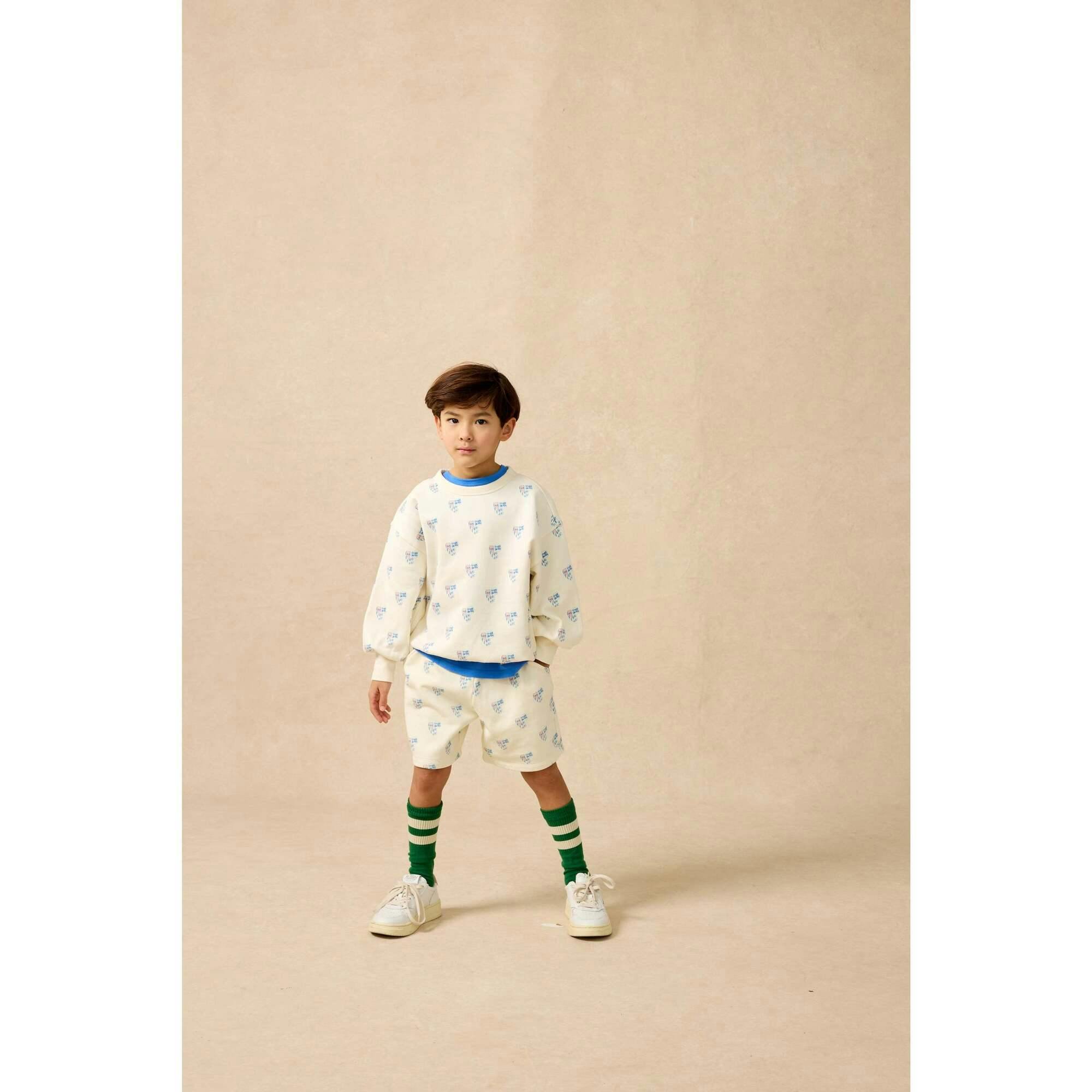 Organic Weekend Shorts in Double Bubble Print