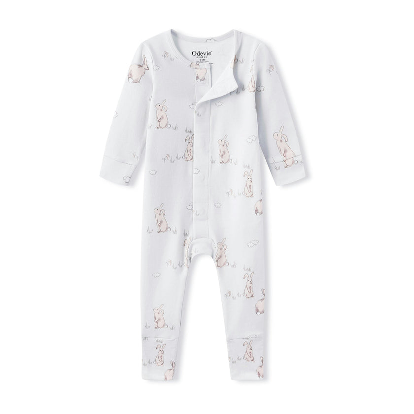 Organic Cotton Magnetic Footie Pajama - Petits Rêveurs