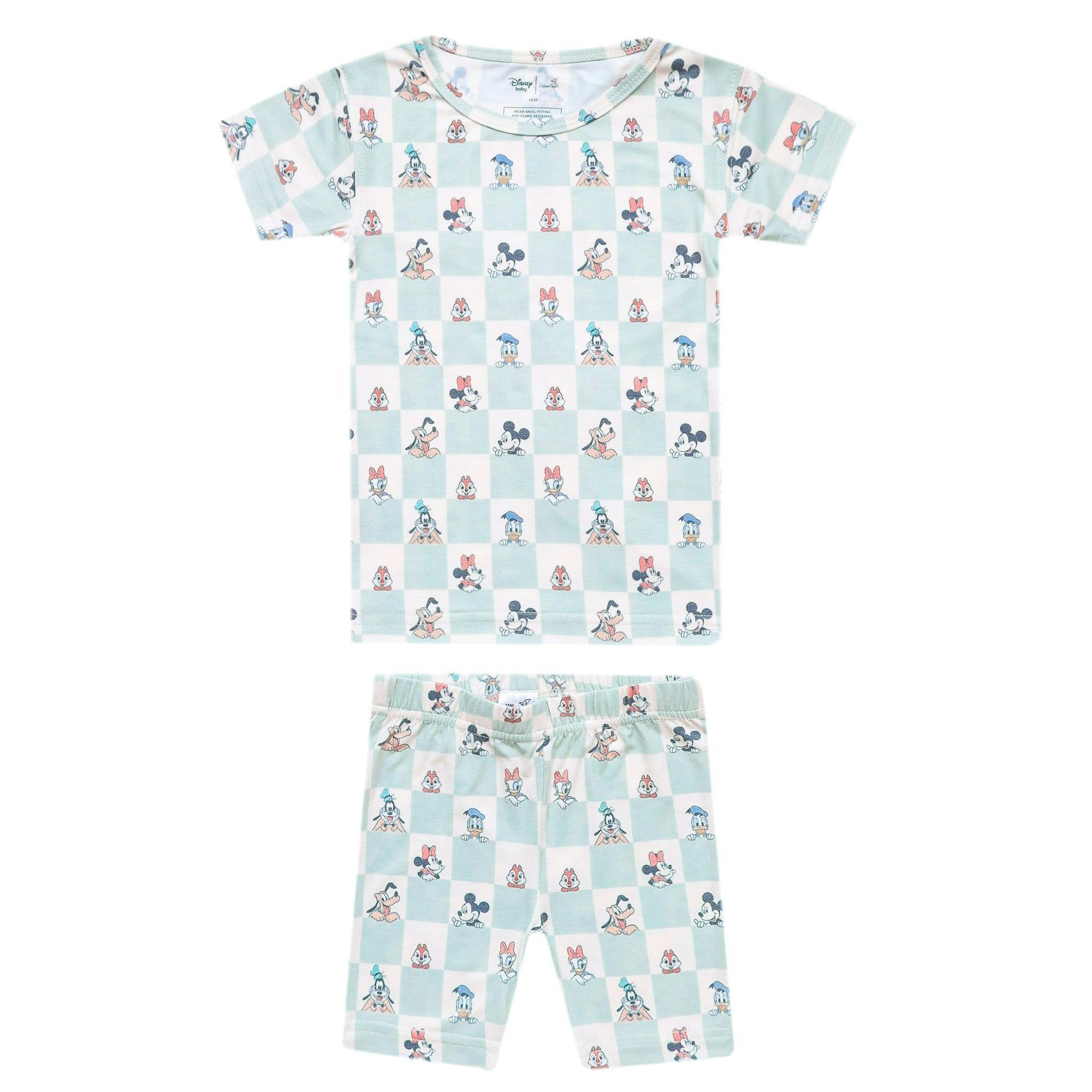 2pc Short Sleeve Pajama Set - Mickey Mouse and Friends