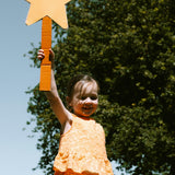 Orange Stars Top and Shorts Set