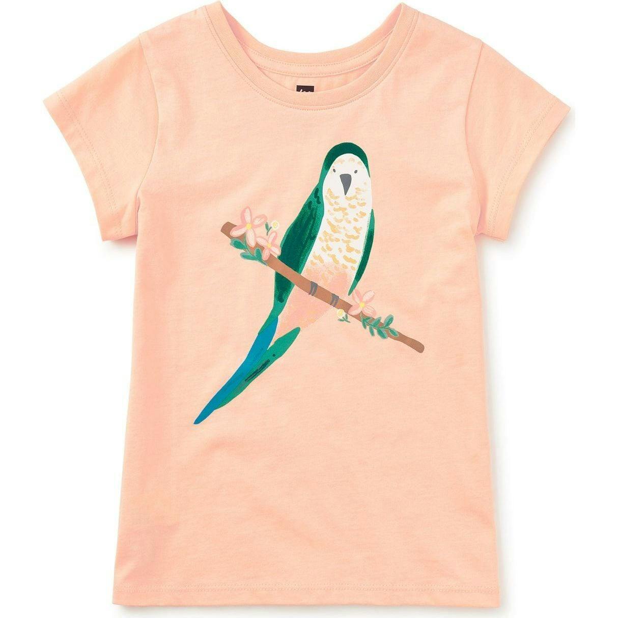 Parakeet & Petal Graphic Tee, Pink