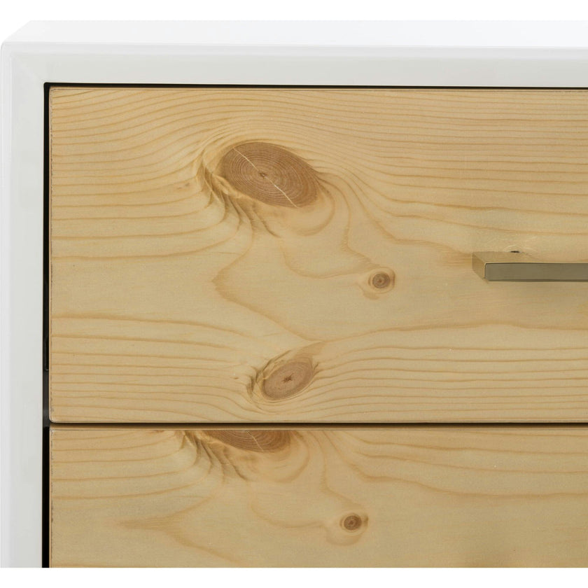 Vanda 3-Drawer Beetlewood Side Table
