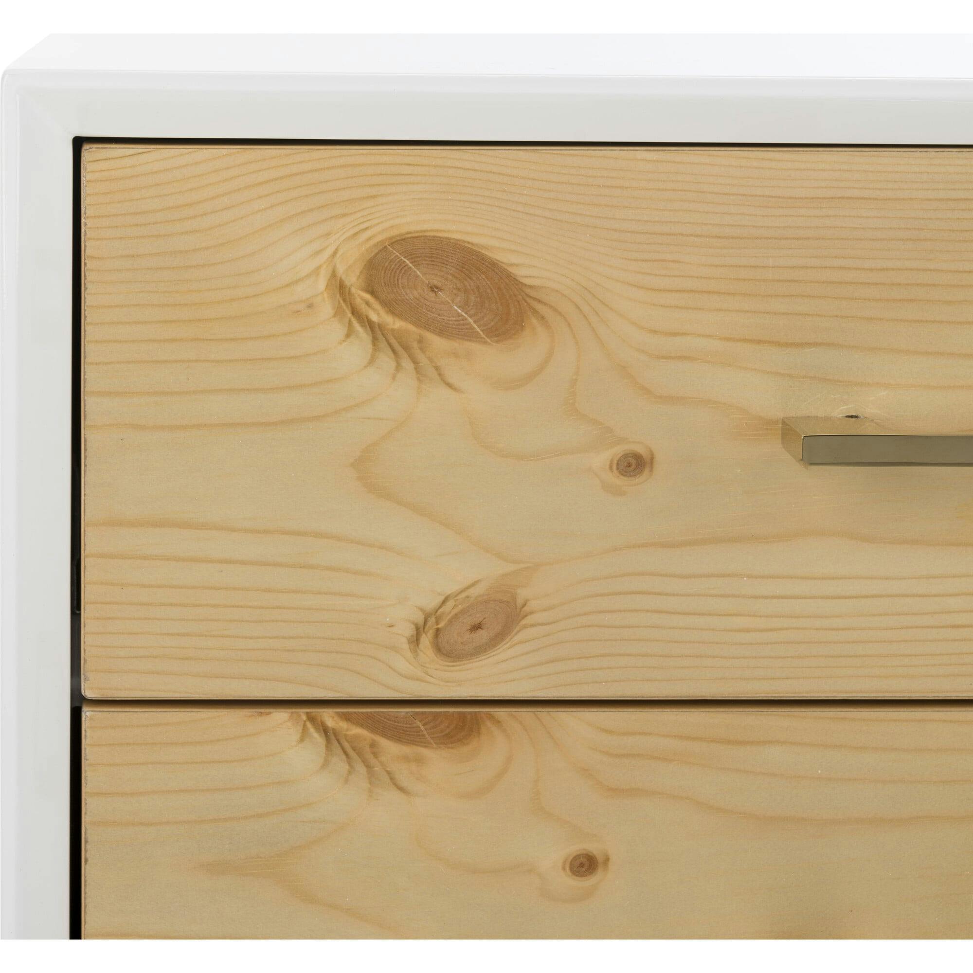 Vanda 3-Drawer Beetlewood Side Table