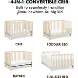 Colby 4-in-1 Low-Profile Convertible Crib