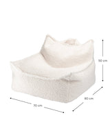 Cream White Beanbag Chair