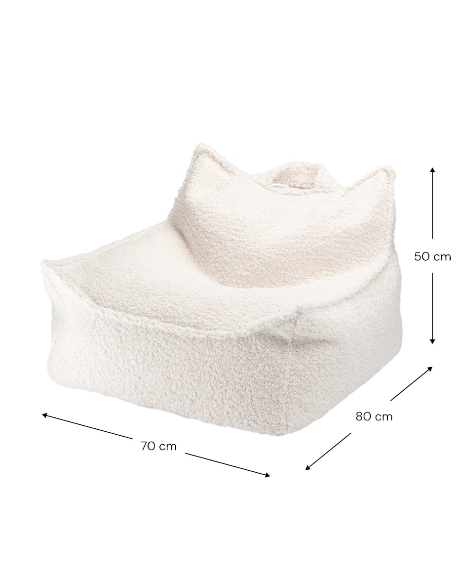 Cream White Beanbag Chair
