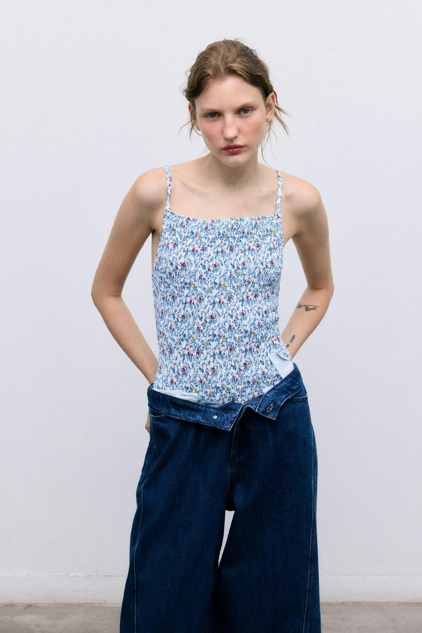 TNS Denim Extra Wide Woman Pant Indigo Denim