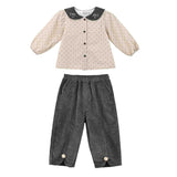 Beige Polka Dot Outfit