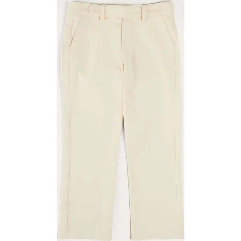 Plain Pocket Detail Trousers in White (4-10yrs)