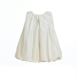 Ivory Sleeveless Bow Dress