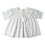 Organic Smocked Top & Shorts Set - Blue Vines