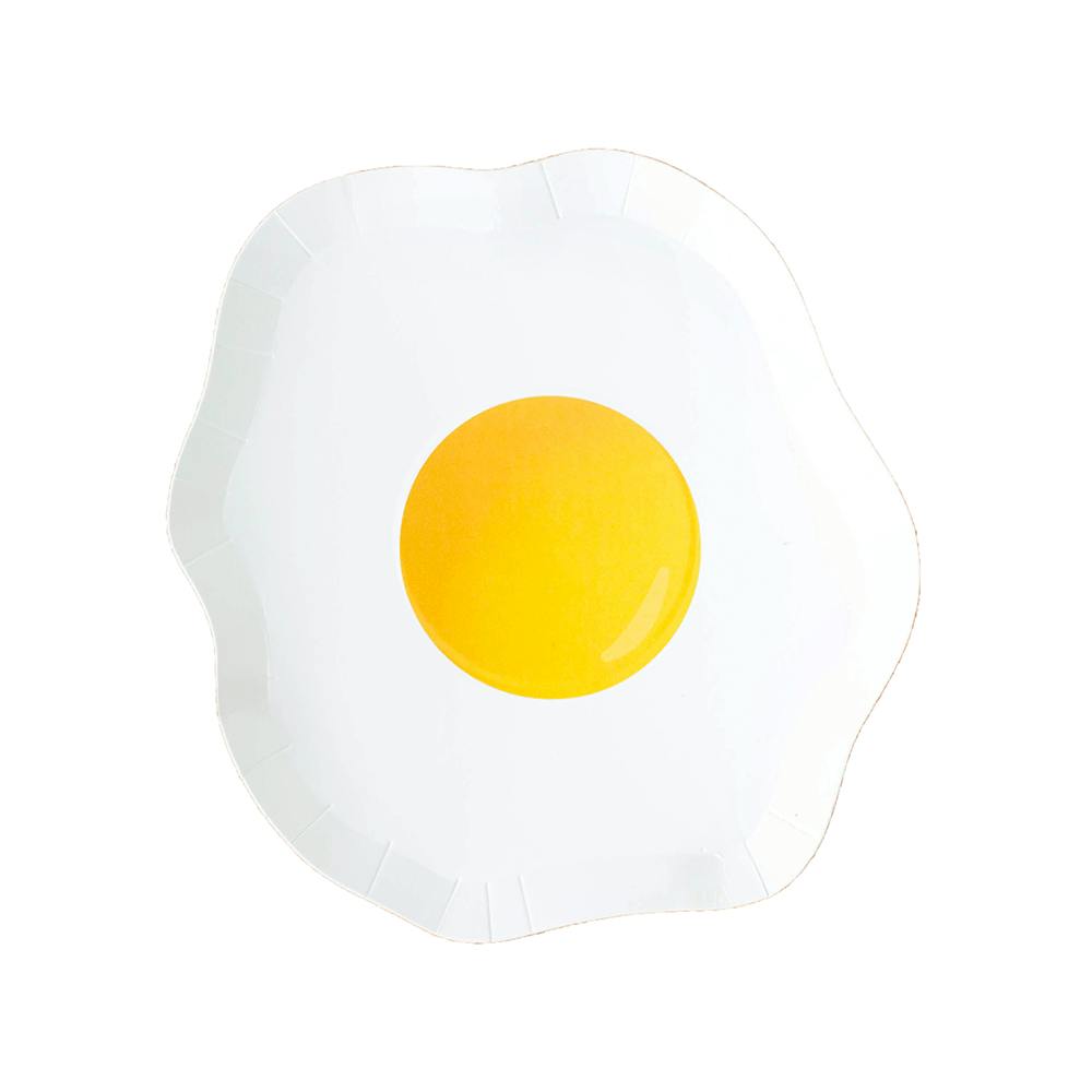 Sunny Side Up Egg Dessert Plates