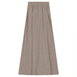 Linen Maxi Pull On Skirt
