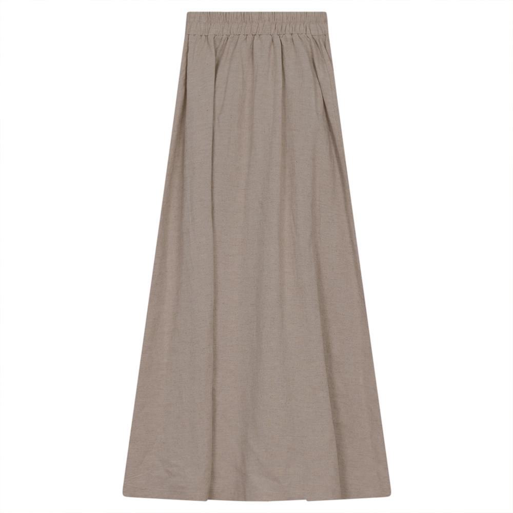 Linen Maxi Pull On Skirt