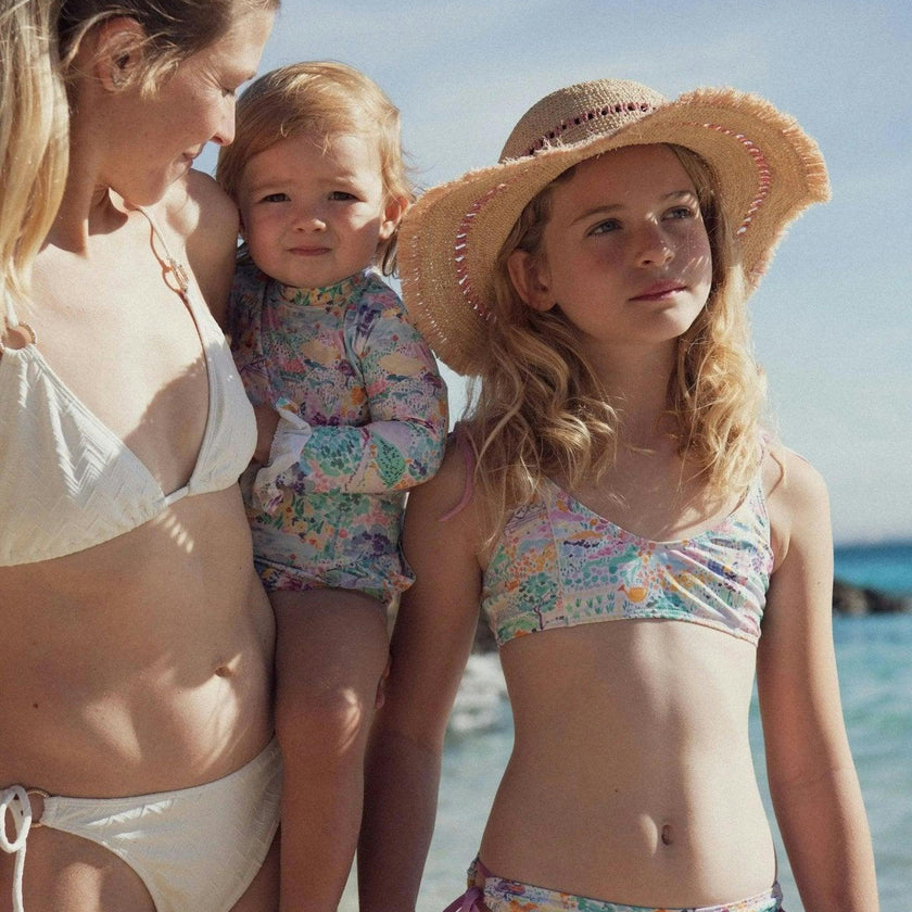 Girls' two-piece swimsuit, pink | BLOOM 2P