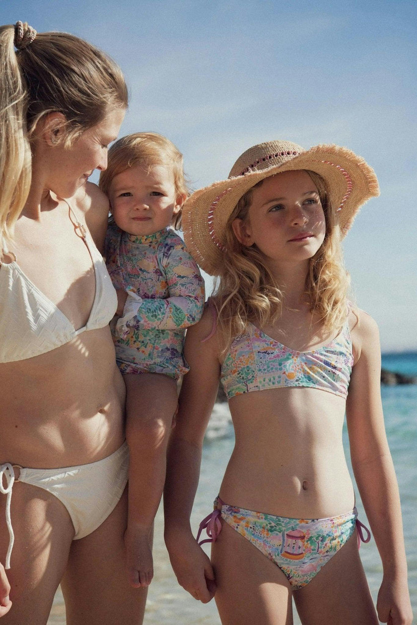 Girls' two-piece swimsuit, pink | BLOOM 2P