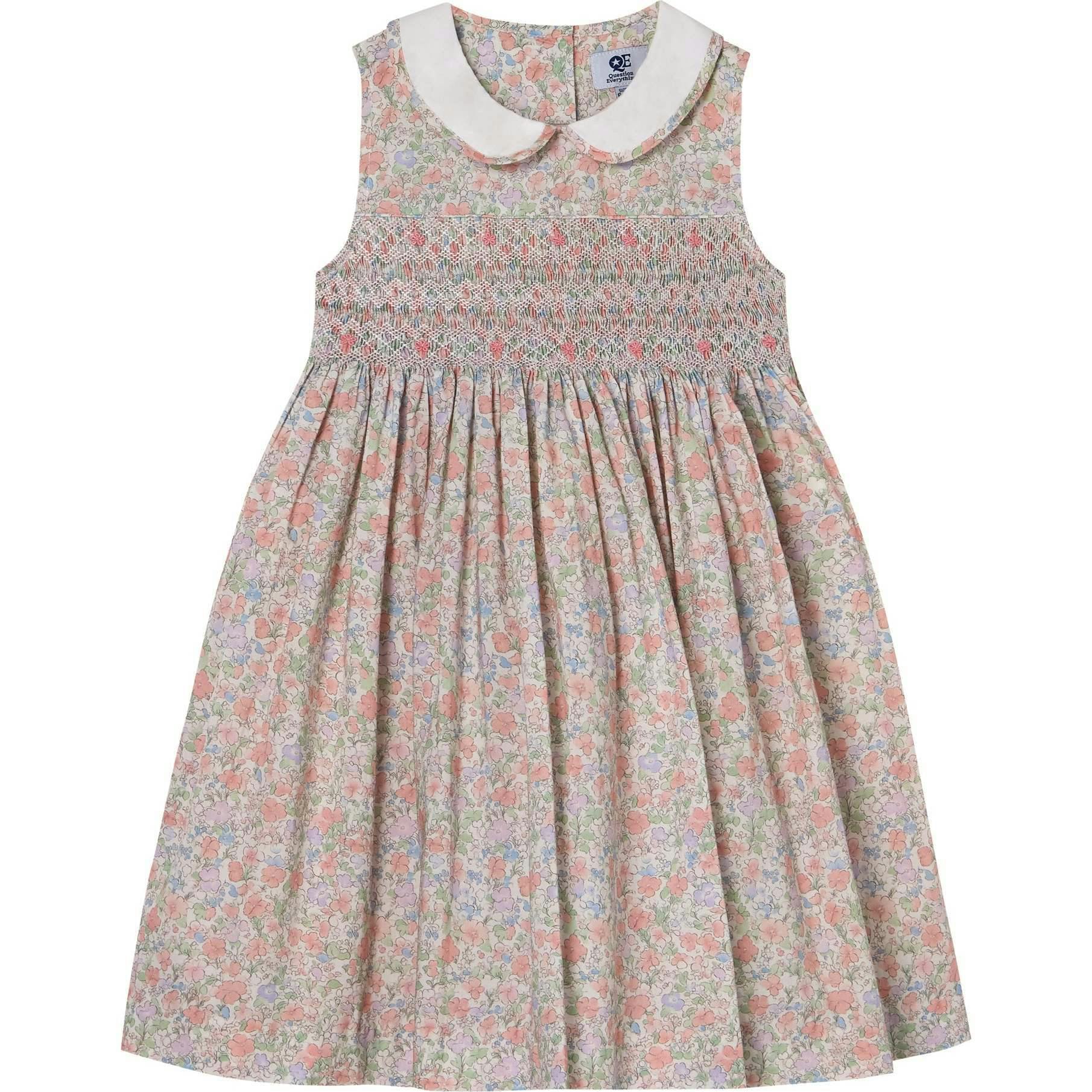 Hand-Smocked Girls Dress - Fiona