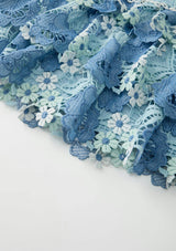 Jade Frill Embroidered Mini Skirt