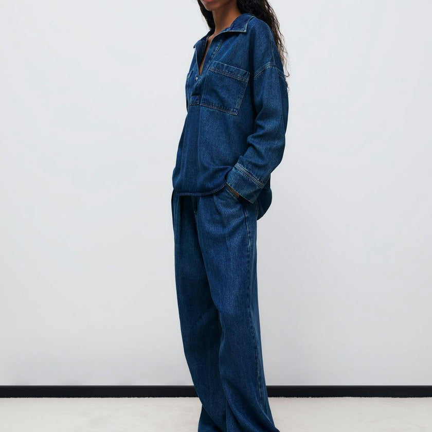 TNS Tencel Woman Pant Blue Denim