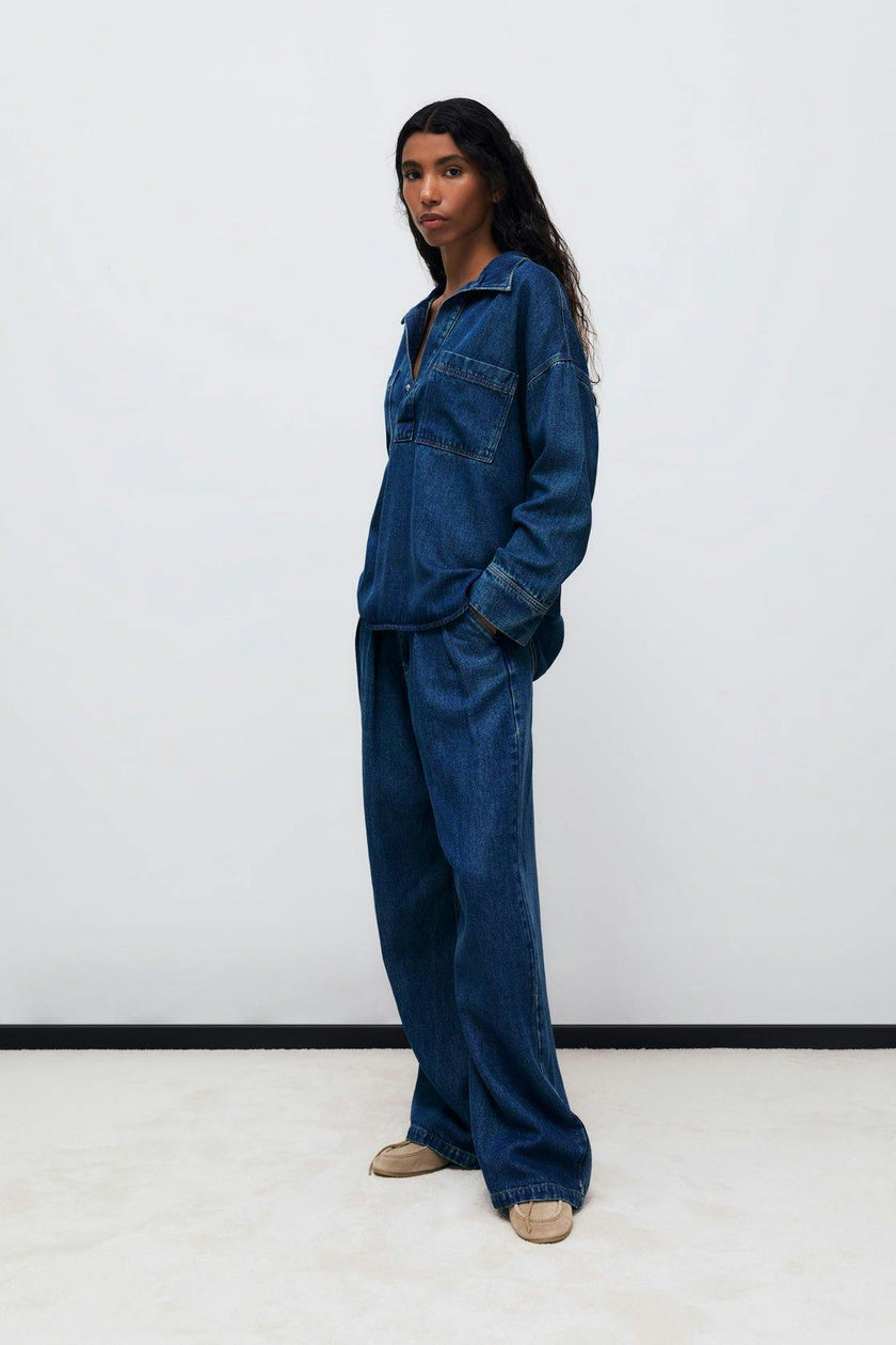 TNS Tencel Woman Pant Blue Denim