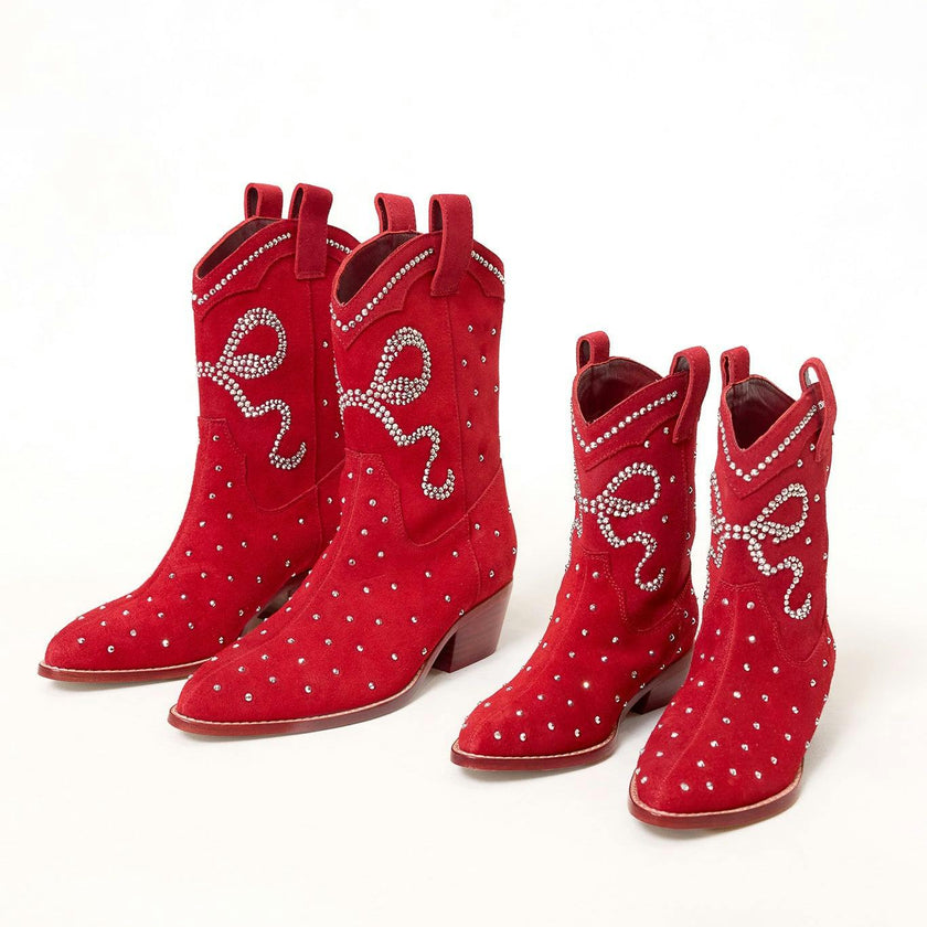 Mini Channing Bootie in Red