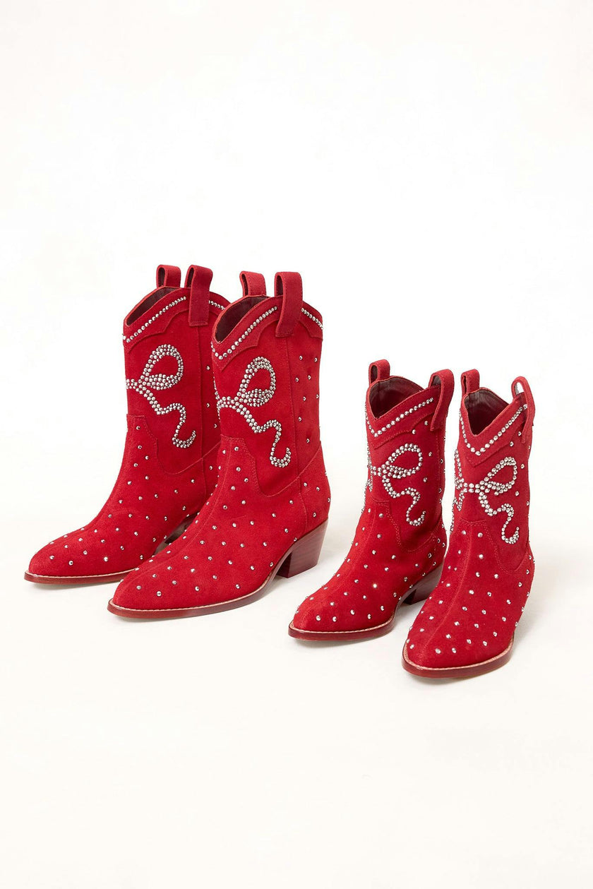 Mini Channing Bootie in Red