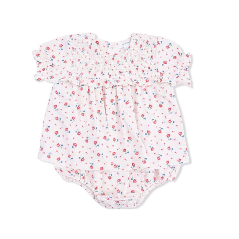 Joli Rosette - Smocked Ruffle Bubble with Skirt