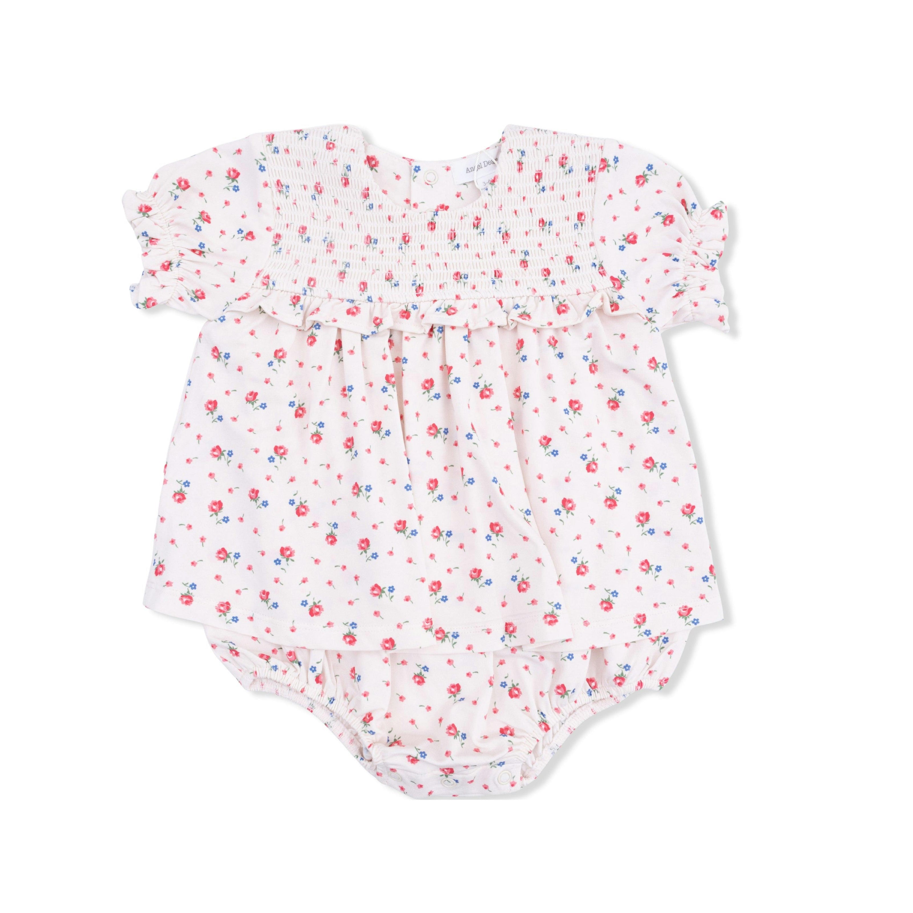 Joli Rosette - Smocked Ruffle Bubble with Skirt