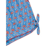 Girls Blue Primrose Tie-Knot Short