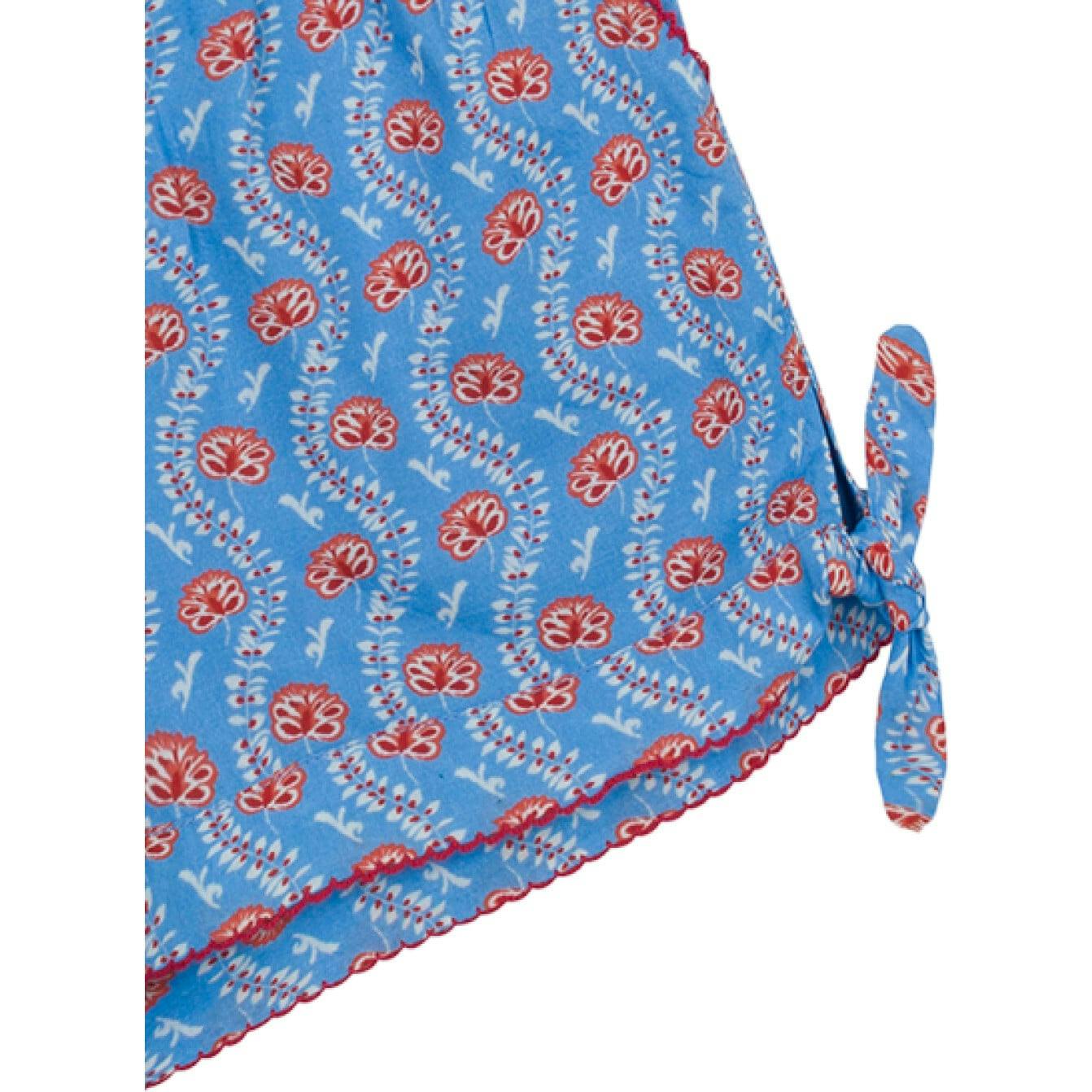 Girls Blue Primrose Tie-Knot Short