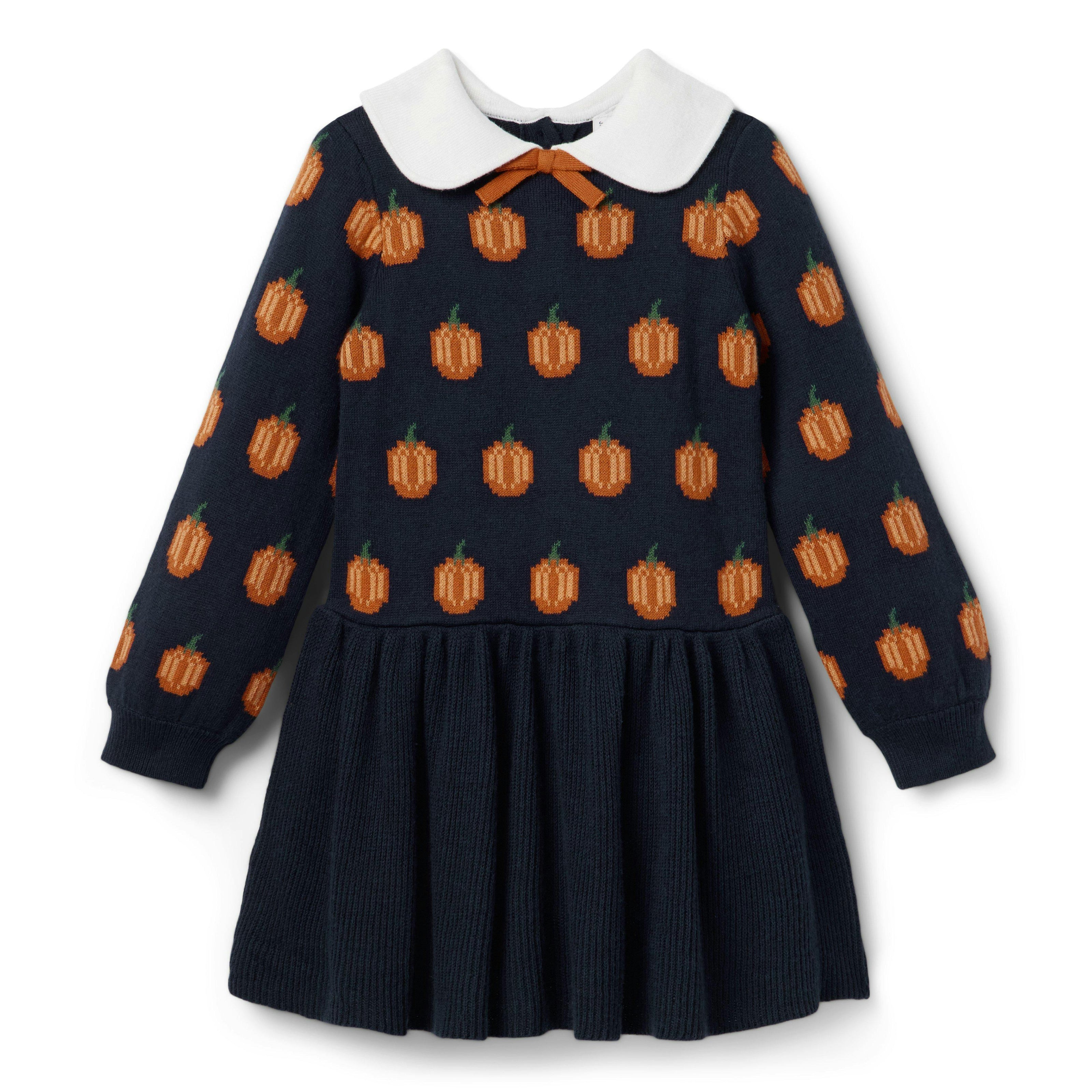 The Pumpkin Patch Sweater Dress, navy blue