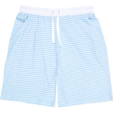 Men's Sky Blue Jersey Sleep Shorts - Organic Stretch Cotton
