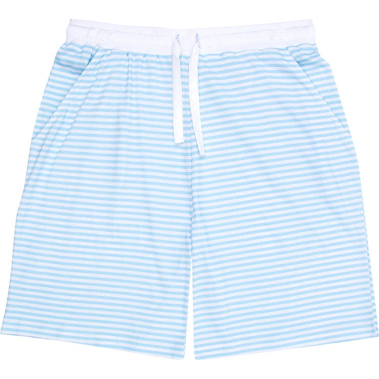 Men's Sky Blue Jersey Sleep Shorts - Organic Stretch Cotton