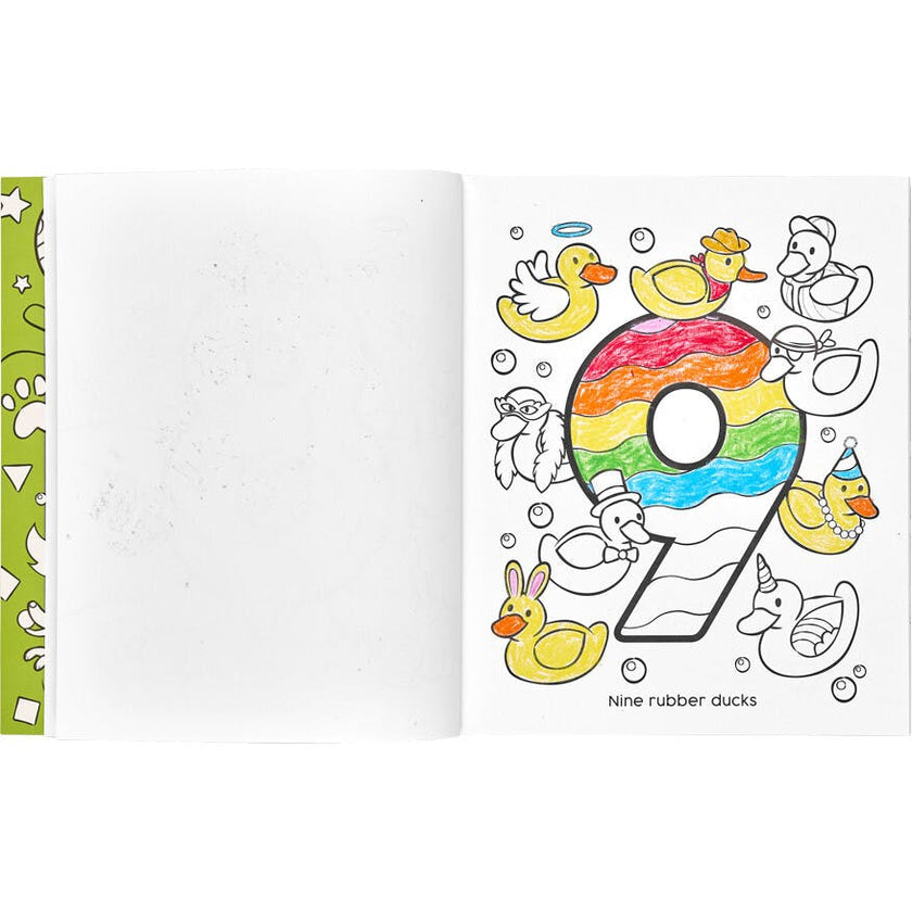 123: Shapes + Numbers Toddler Coloring Book