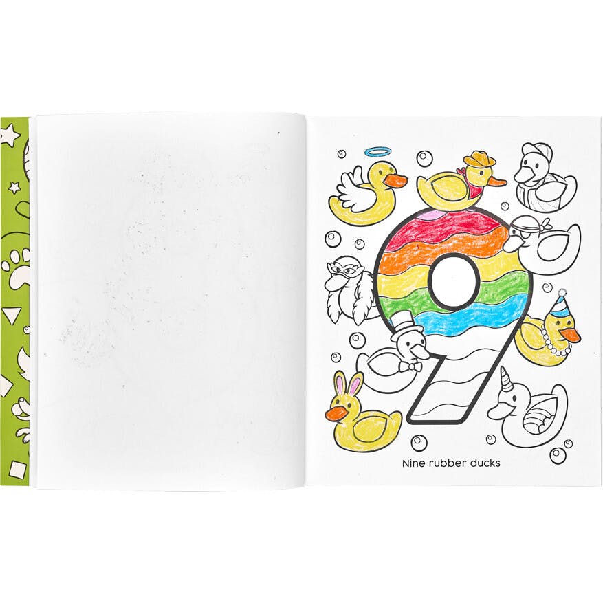 123: Shapes + Numbers Toddler Coloring Book
