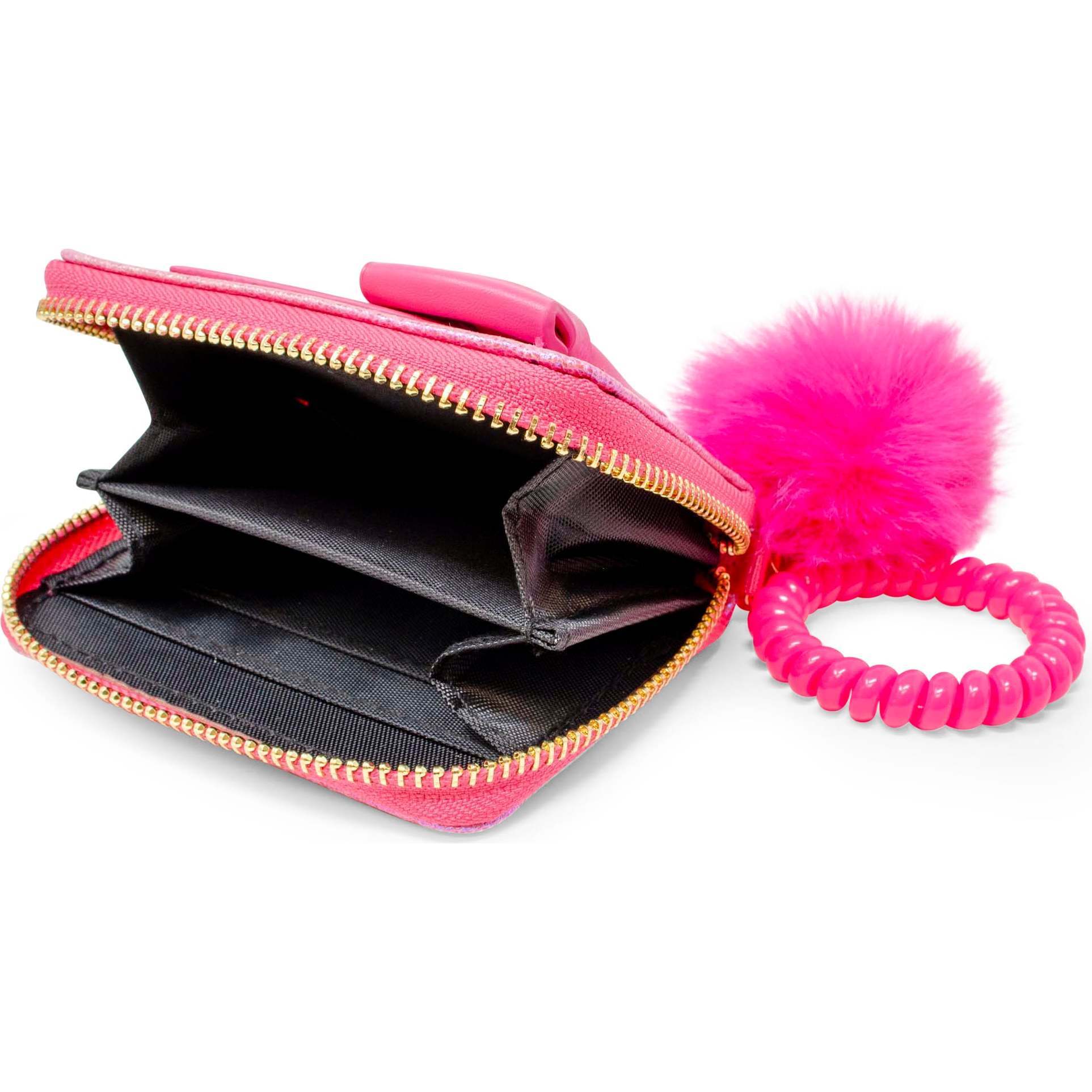 Shiny Jumbo Bow Spiral Strap Wallet