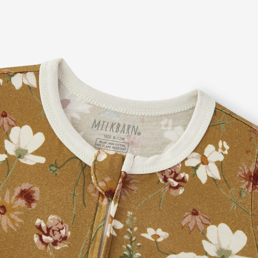 Wildflower Luxe Stretch Zipper Pajama