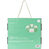Tube Pool Ring: Zest - Neon Green Stripe