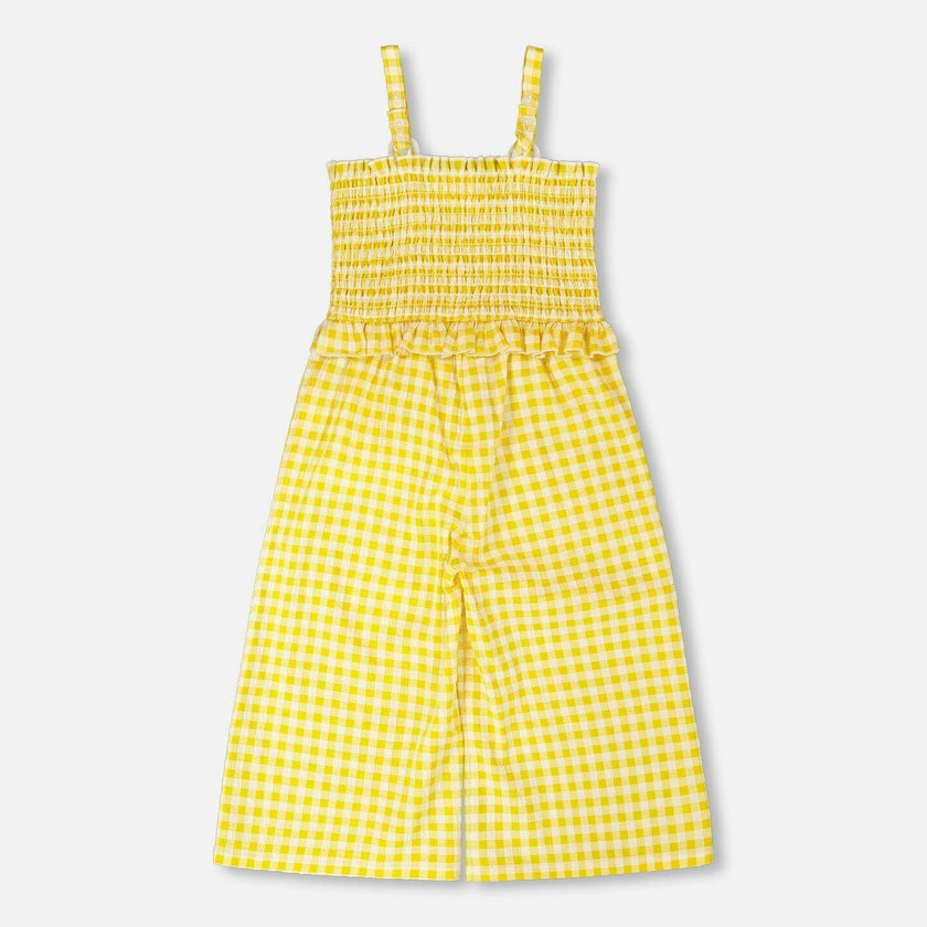 Capri Jumpsuit With Smocking
