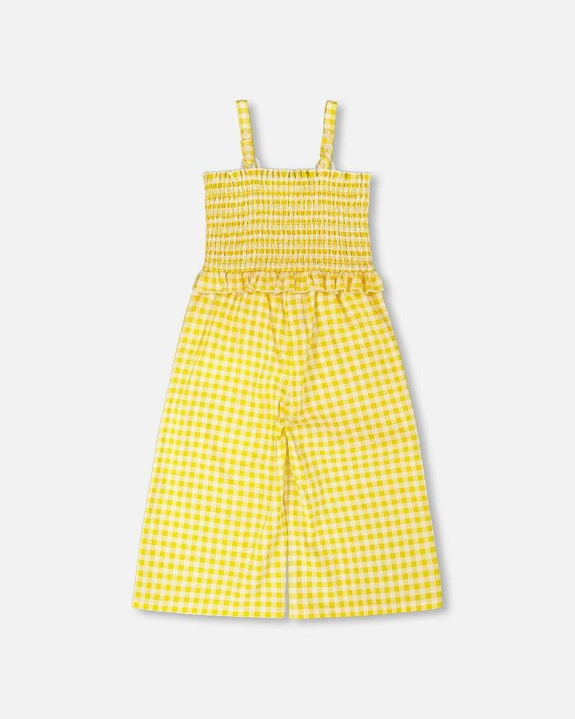 Capri Jumpsuit With Smocking