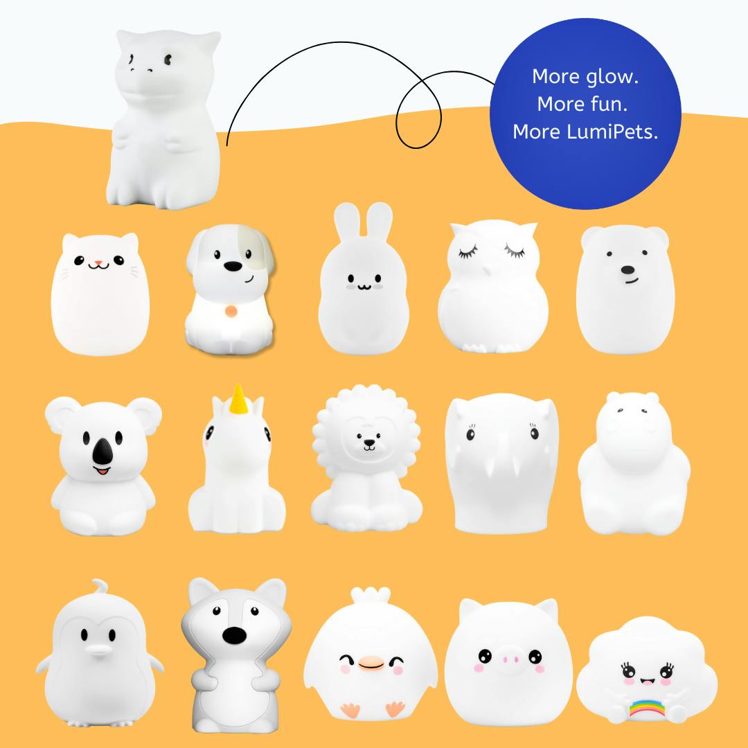 Dragon Night Light for Kids - Silicone Dragon Lamp | LumiPets®
