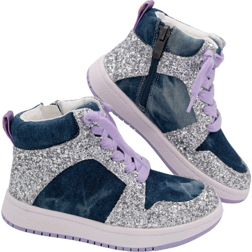Skye High Top Denim Sneaker, Blue